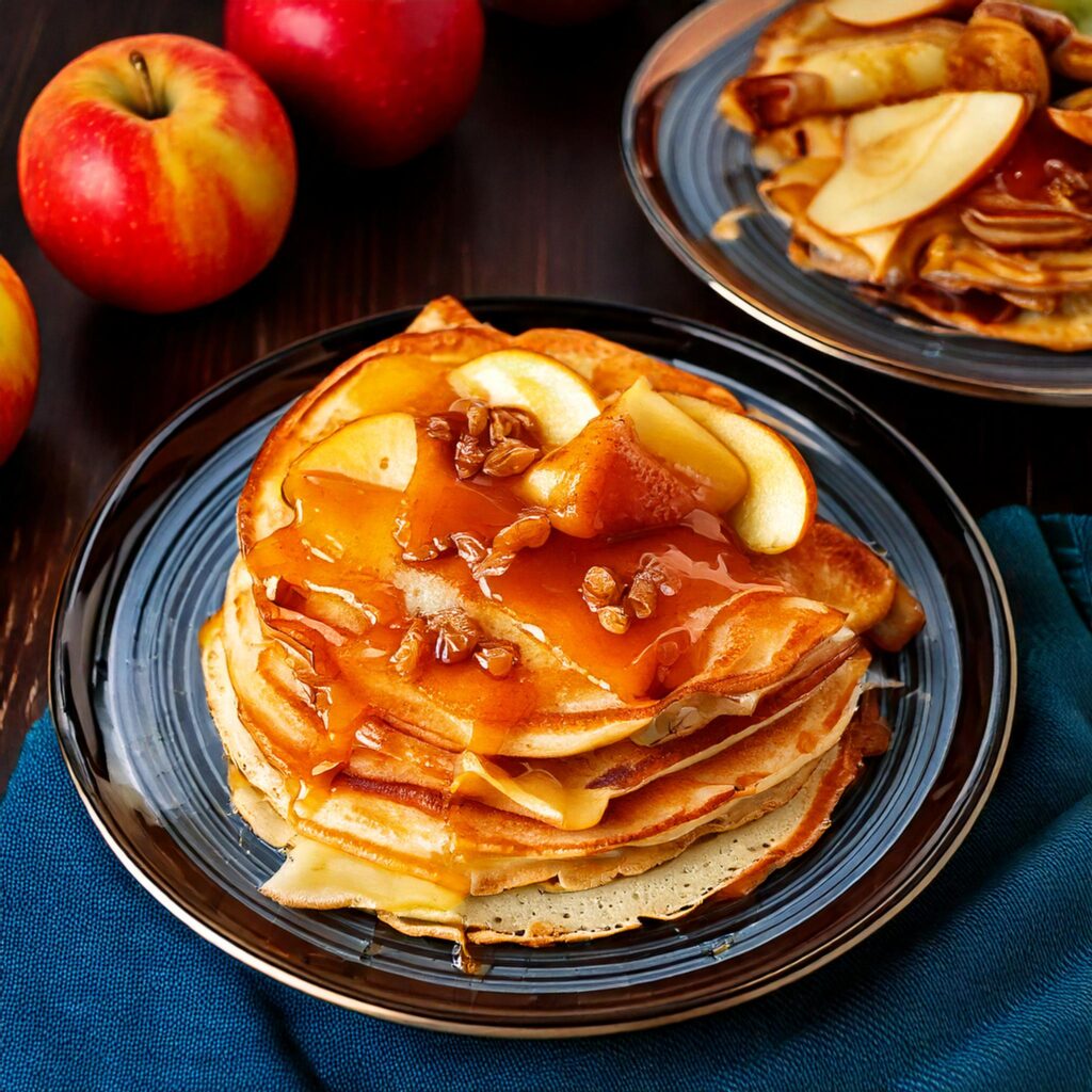 Idée de recette : Crêpes de sarrasin aux pommes caramélisé